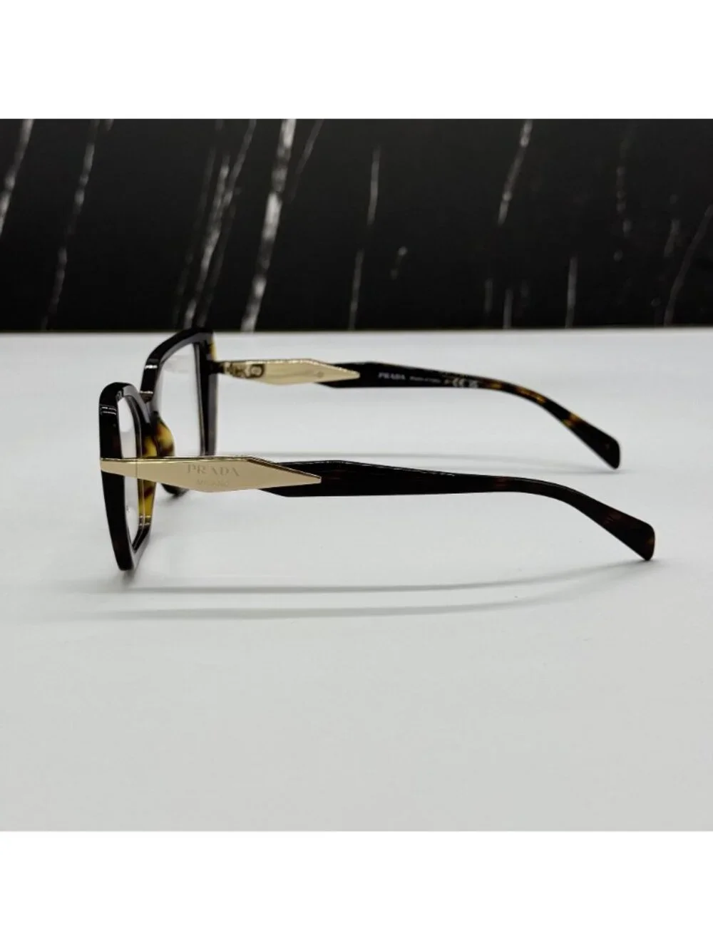 NWT Prada PR03ZV 2AU1O1 Havana Brown Butterfly Women Eyeglasses PR 03ZV